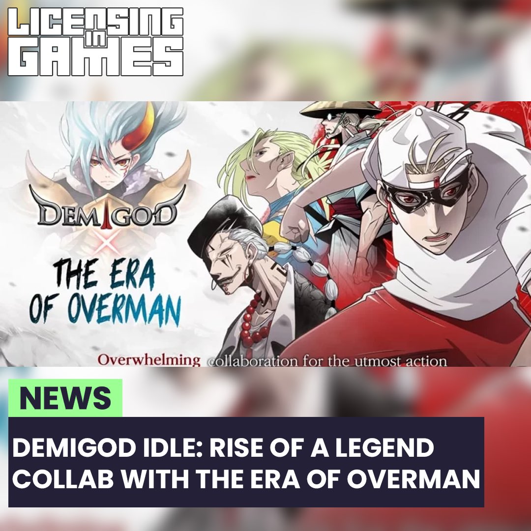 Demigod Idle: Rise of a Legend, is set to collaborate with popular webtoon mahwa series The Era of Overman.

Source: pocketgamer.com

#Licensingingames #gamesindustry #gamingnews #gameslicensing #brandlicensing #entertainmentindustry