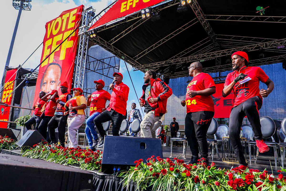 [IN PICTURES]: President @Julius_S_Malema was at Alexandra Stadium today for the #EFFFreedomDayRally To encourage our people to ensure that 2024 becomes what 1994 should have been, and that we must vote for the EFF in our numbers on the 29th of May.