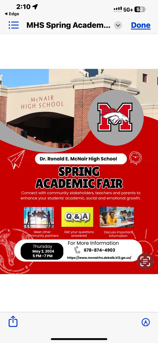 McNair High School (@mcnairhs) on Twitter photo Looking forward to seeing students, parents, and community partners at the McNair HS Spring 2024 Academic Fair! Register below!!
bit.ly/McNairAttendee
bit.ly/McNairCommunit…
<a href="/TheHWalker/">Mr. Walker</a> <a href="/blong462003/">Dr. Barbara Long</a> <a href="/DeKalbSchools/">DeKalb Schools, GA</a> <a href="/DrTWeaver/">Dr. Triscilla Weaver</a> <a href="/damian_bounds/">Damian Bounds</a> Looking forward to seeing students, parents, and community partners at the McNair HS Spring 2024 Academic Fair! Register below!!
bit.ly/McNairAttendee
bit.ly/McNairCommunit…
<a href="/TheHWalker/">Mr. Walker</a> <a href="/blong462003/">Dr. Barbara Long</a> <a href="/DeKalbSchools/">DeKalb Schools, GA</a> <a href="/DrTWeaver/">Dr. Triscilla Weaver</a> <a href="/damian_bounds/">Damian Bounds</a>
