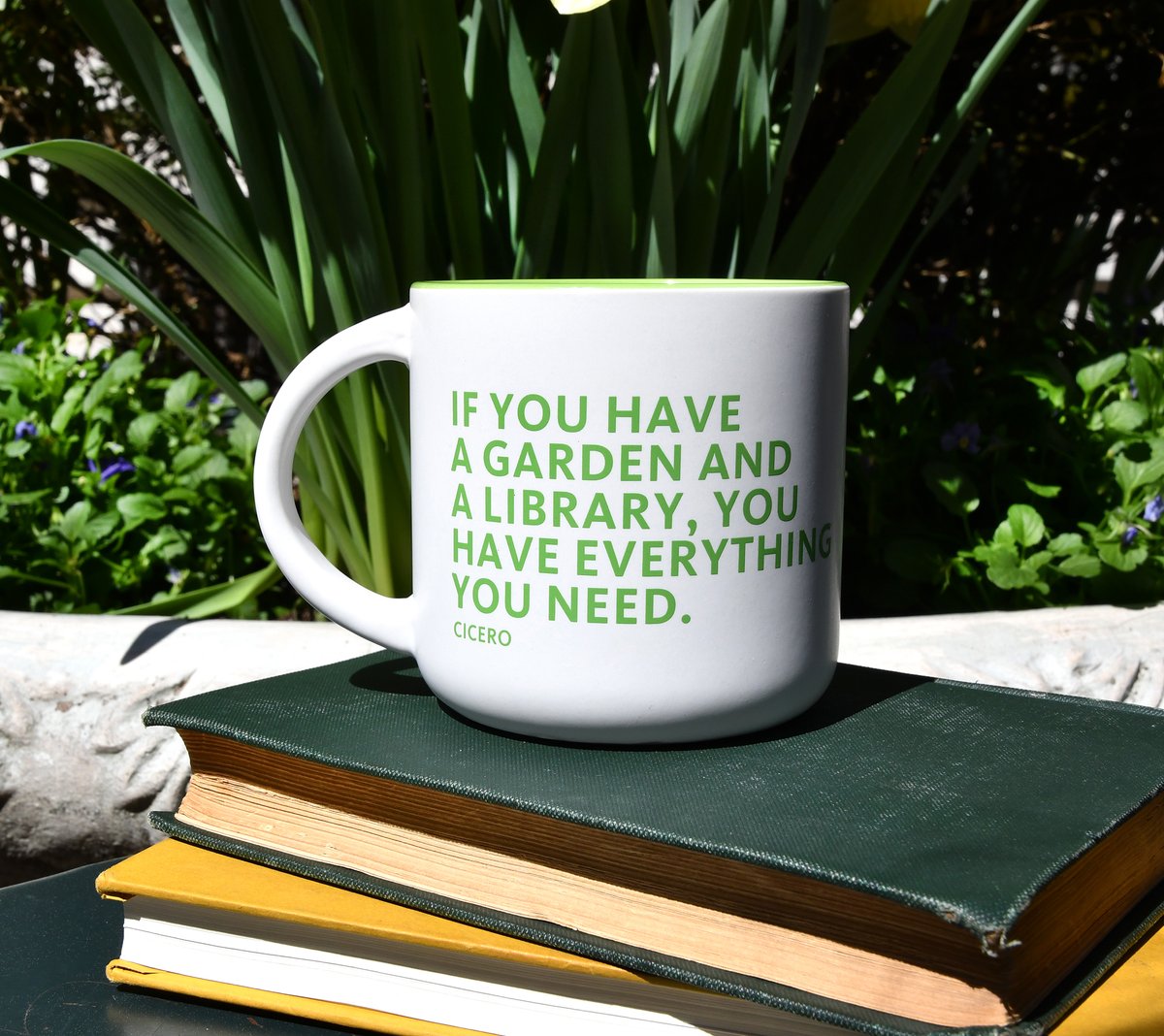 'If you have a garden and a library, you have everything you need.' – Cicero 

You might need this mug, too...Available at @nyplshop! on.nypl.org/4dfem9r