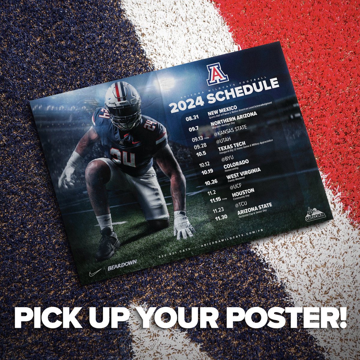 The 2024 Spring Game Poster is here! Pick yours up today at Fan Fest (4-6 PM) & at all gates upon entry! 🐻⬇️