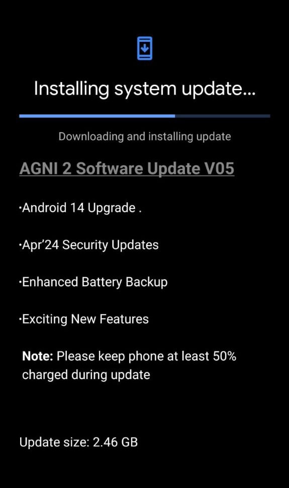 @LavaMobile Promise 🔥
#Agni2 #Android14 

Thank you Team @LavaMobile and @reachraina sir,  for this Big Update 🤩