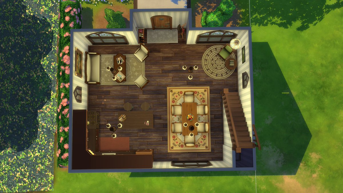 Created a cozy 1 bedroom, 1 bathroom cottage on the Llama Peak Challenge lot. I am pretty proud of this one. Hope you like it! 😀 More pictures in replies.

@TheSimmersSquad @SimsFederation #TheSims4 #Sims4 #TS4 #thesimschallenge #ShowUsYourBuilds