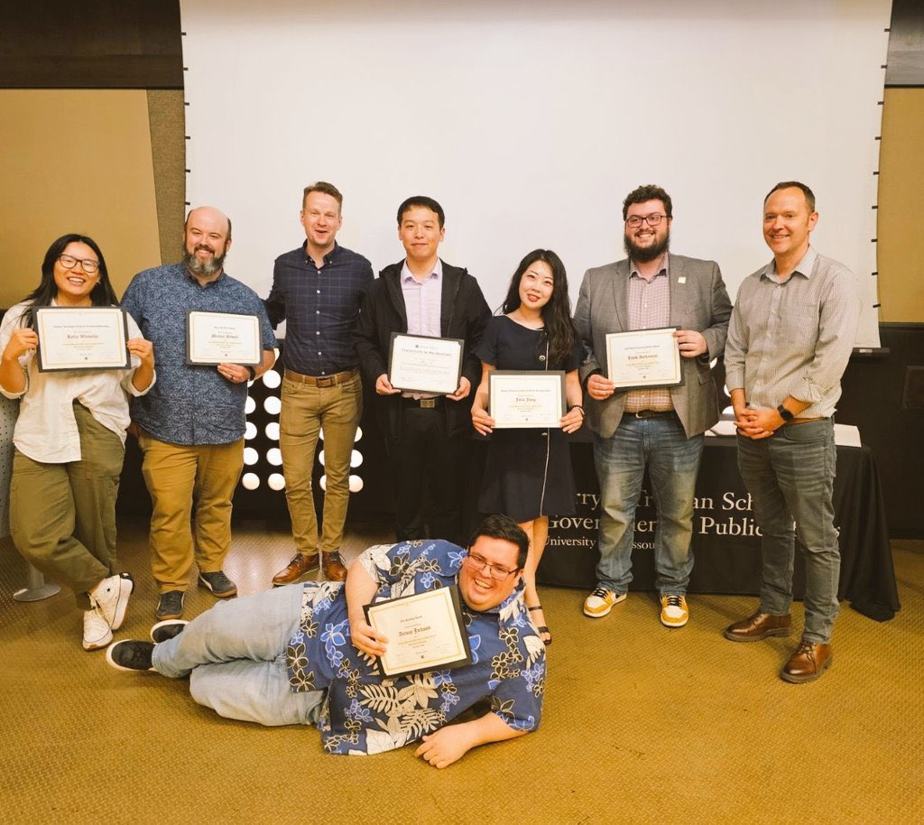 Very grateful to receive the J.G. Heinberg Award! So incredibly thankful to my mentors, friends, and colleagues <a href="/MizzouTSGPA/">Mizzou Truman School of Gov't & Public Affairs</a>. MIZ!