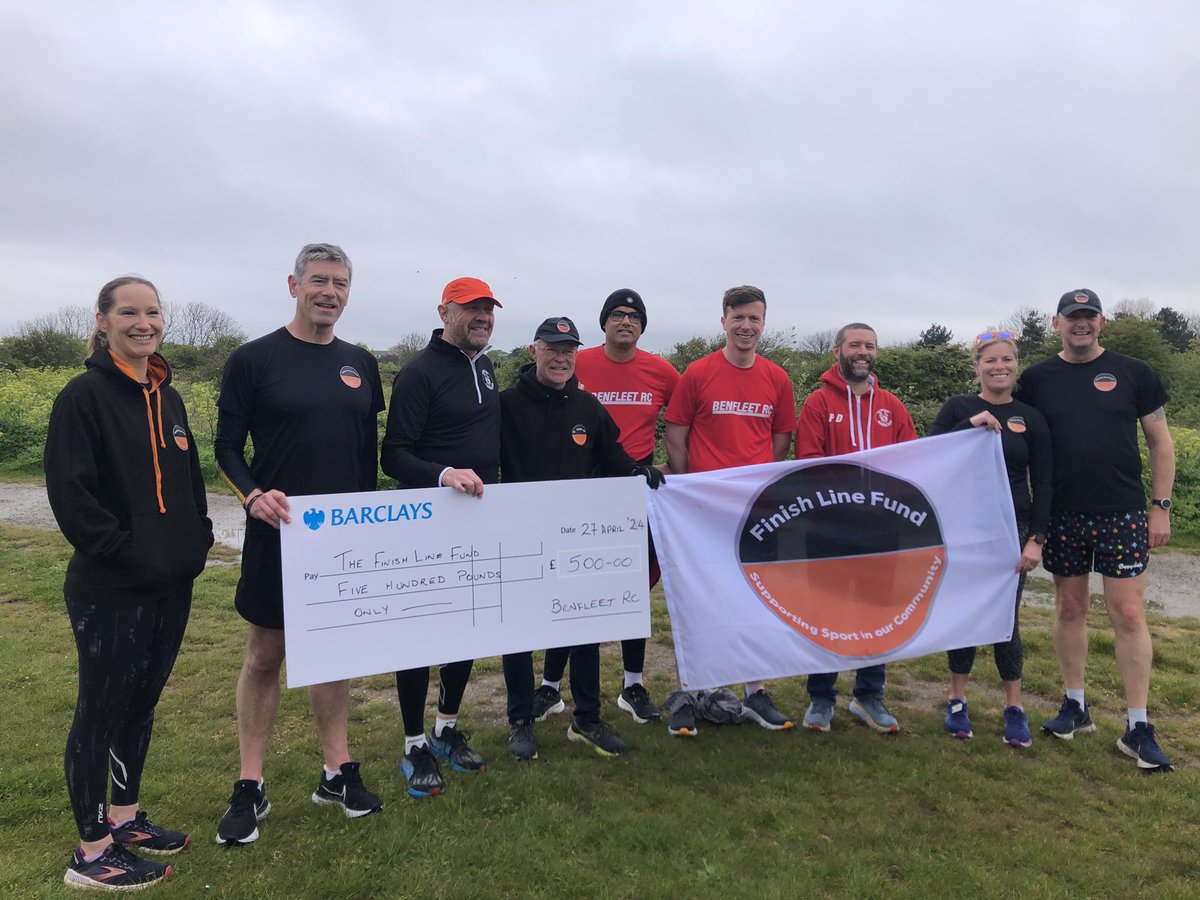 Today we presented the FLF Virtual Relay to @BenfleetRunning having earler received a donation of £500 arising from the <a href="/Benfleet15Race/">The Benfleet 15</a> 
Thanks guys 👍