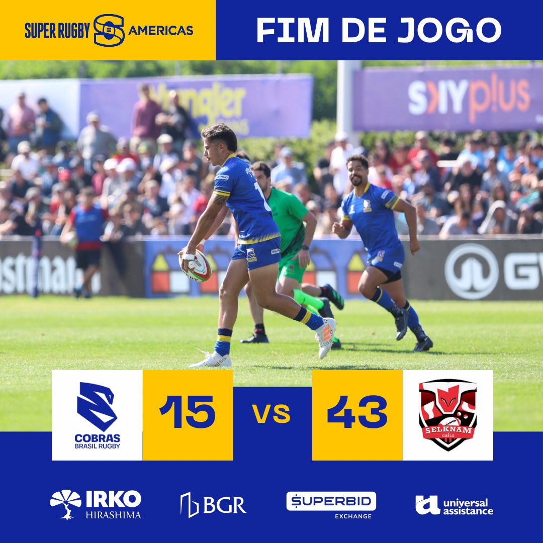 Fim de jogo em território Chileno!

O próximo desafio será em casa, dia 04/05, fiquem atentos nas redes sociais e vamos juntos com os Cobras!💪

#BeSuper #SuperCobras #OTimeDeTodosOsClubes
Irko Hirashima @Superbid @ua_brasil 

📷 fotosspau