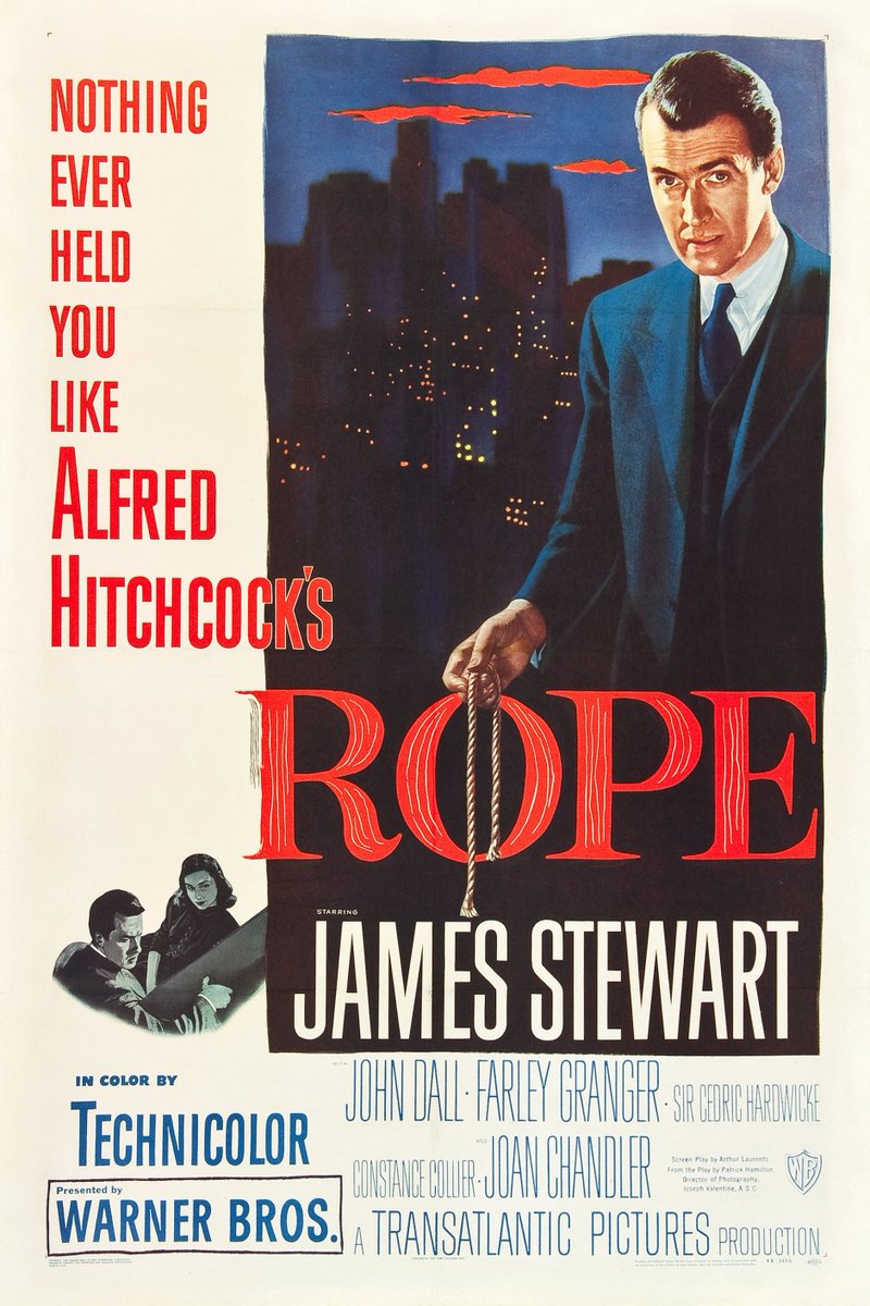 🎞️ Join us for the next #FilmClub pick - Alfred Hitchcock's daring real time crime thriller #Rope shows here tomorrow morning - tickets are just £8 but if you're a Member all Film Club tickets are ✨ only £1! ✨ 🕥 That's at 11:15am!