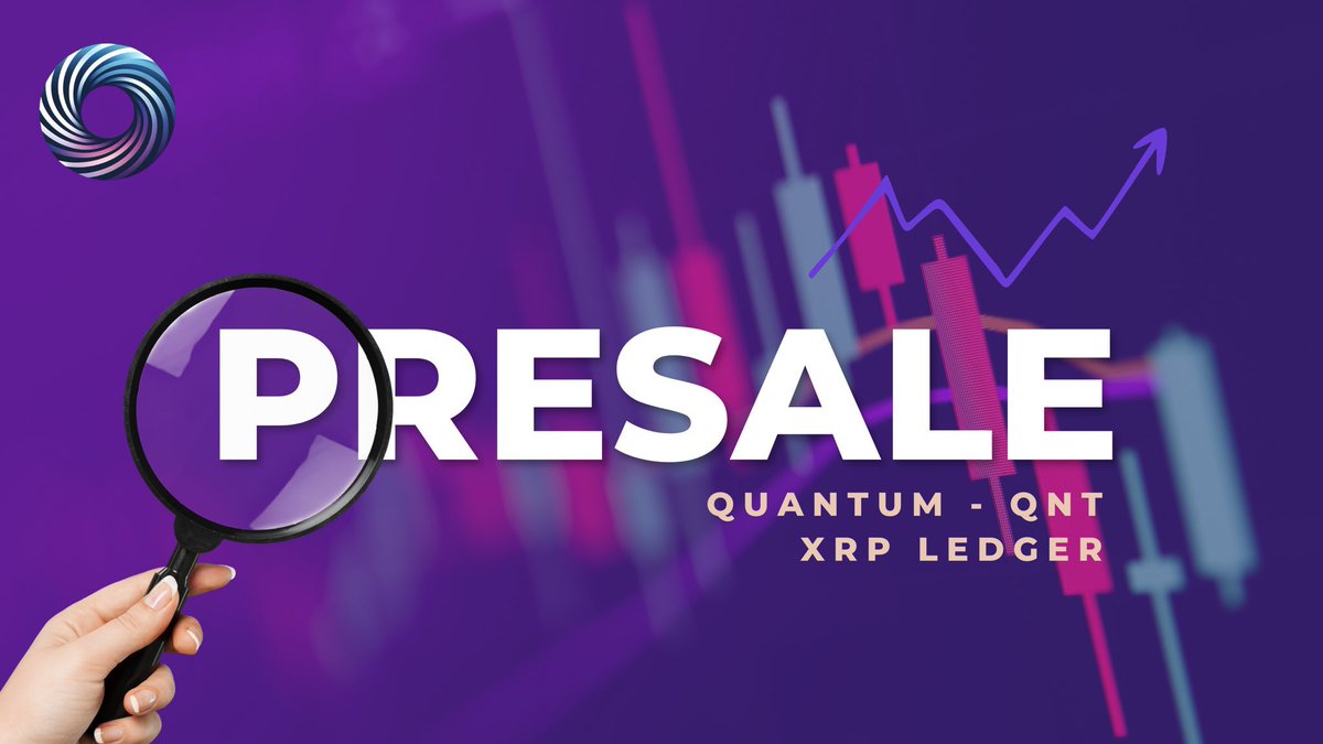 _Crypto_Barbie's tweet image. Only 2 days left for the @QuantumXRPL presale! ⏰

It’s also running on the #XRPL 🏃🏻‍♀️ 

Purchase 💸 here: 

⏩️ On Sologenic: sologenic.org/trade?network=…
⏩️ On Magnetic: xmagnetic.org/dex/QNT+rGPsXn…

*always DYOR and only invest what you can afford to lose!