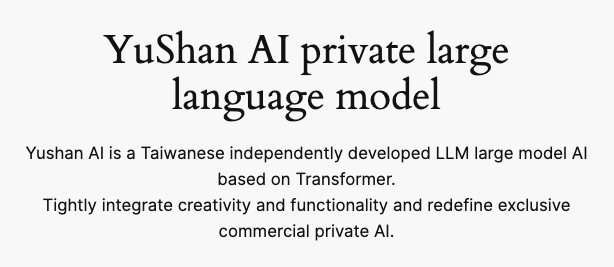 Microsoft is investing $20M in this AI startup. Yushan AI is a Taiwanese company building LLMs that run locally on phones Their models come in 1.5B, 3B, 7B, and 13B parameter sizes to suit different hardware & scenarios