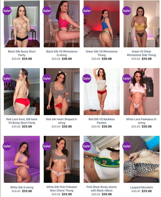 LAST DAY to get your hands on my summed on panties, lingerie, sex toys or stockings for 40% off.  Spring