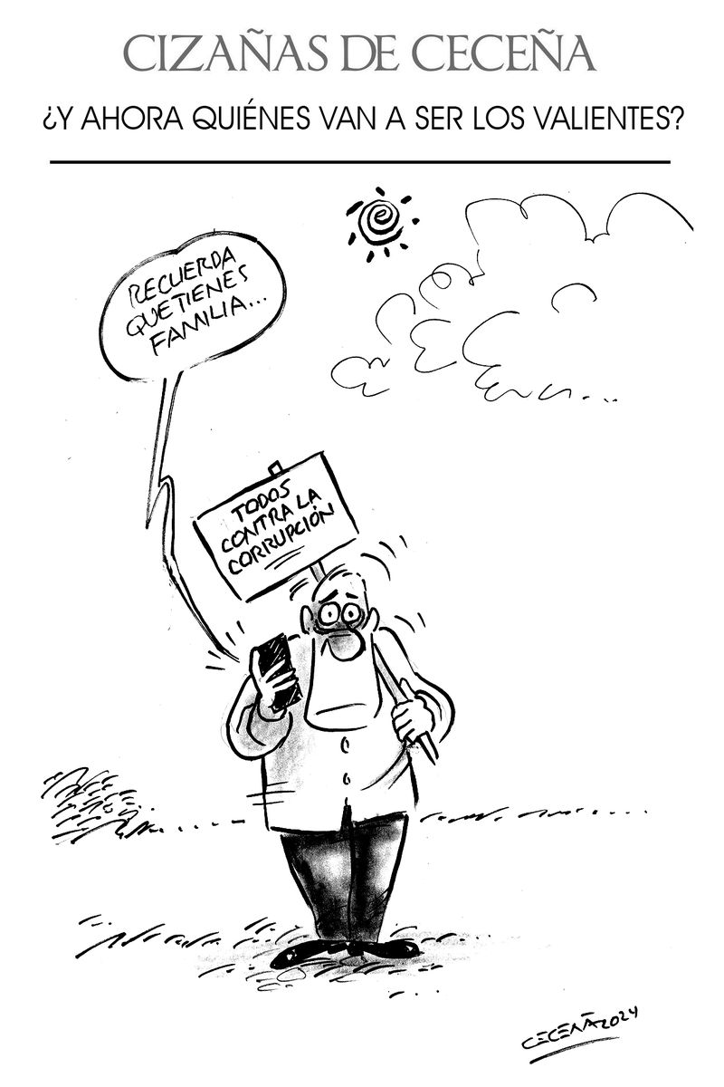 GilbertoCecenaN's tweet photo. Cizañas de Ceceña:
¿Y AHORA QUIÉNES VAN A SER LOS VALIENTES?
#CizañasdeCeceña #carton #GilbertoCeceña https://t.co/AA83zDYESd