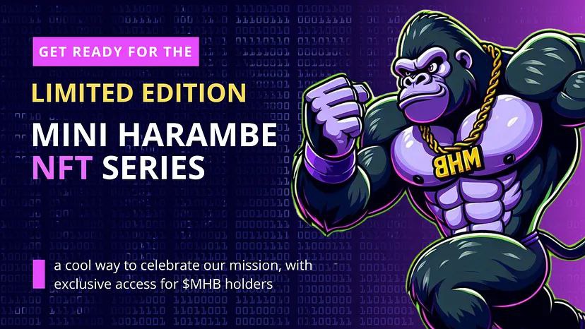 Buckle up for Harambe overdrive!

 #MHB is blasting past the roadmap on solar-powered rocketship fuel! ♻️

Mini Harambe is going full eco-ape, saving the planet while taking us to the moon!

Game launching is SOON! Get ready to hodl your $MHB and become an interstellar legend.