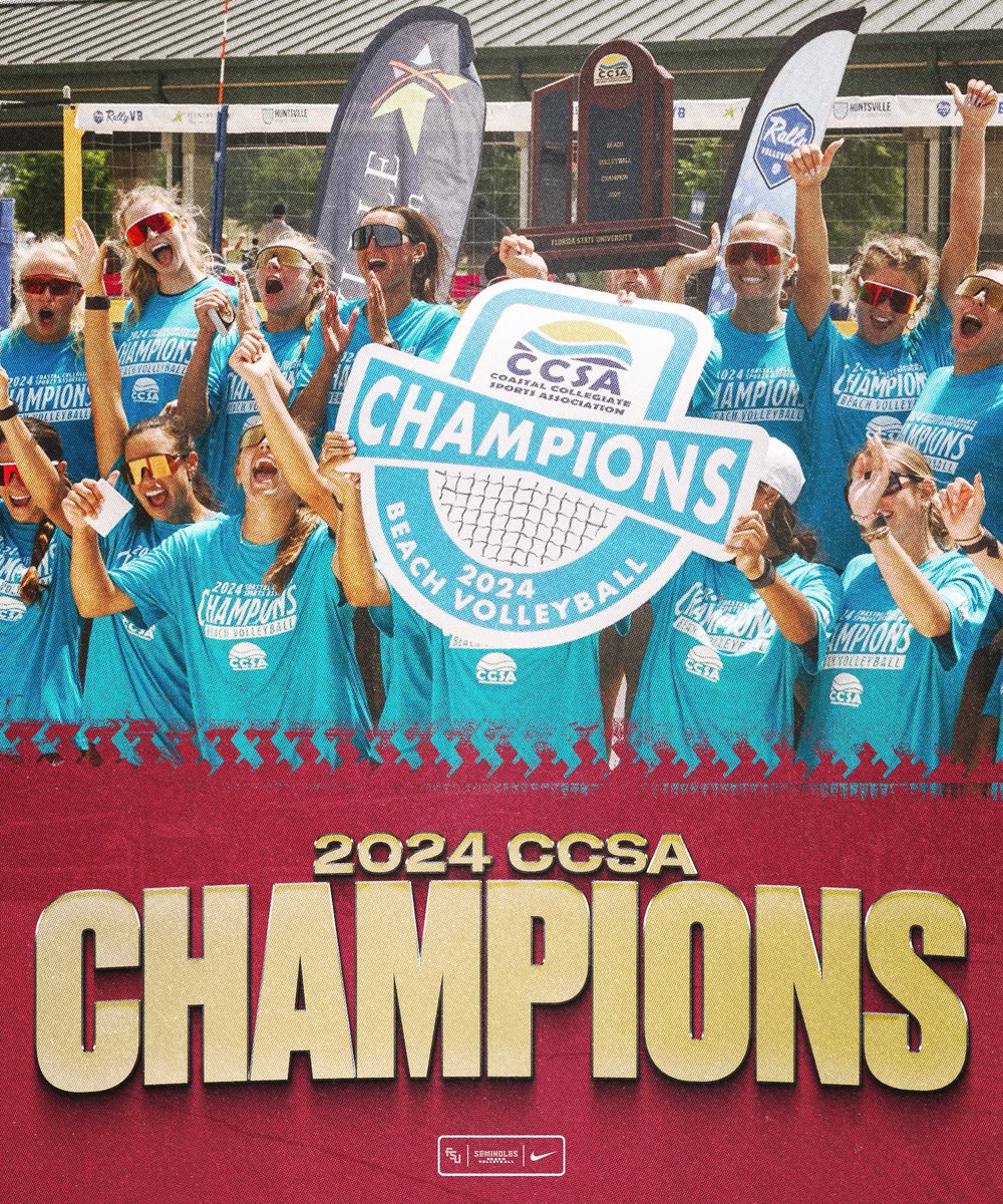 FIRE UP THE WARCHANT 🗣️🍢 Florida State is your 2024 CCSA Champions! 🏆 #ItsBiggerThanYou | #GoNoles