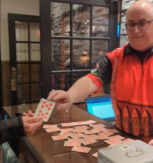 EmeraldCommCtr's tweet photo. Floyd Clow picked the ten of hearts and walked away with $132. as the consolation prize in last night's Chase the Ace in Emerald. The Jackpot now stands at $6,301.+ for next Friday's draw. Buy online or e-transfer to chasetheace@peidarts.org. $5 https://t.co/86TDde8Nnj