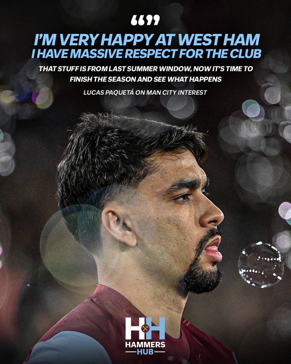 Lucas Paquetá finally speaks on the transfer interest from Man City 🧐