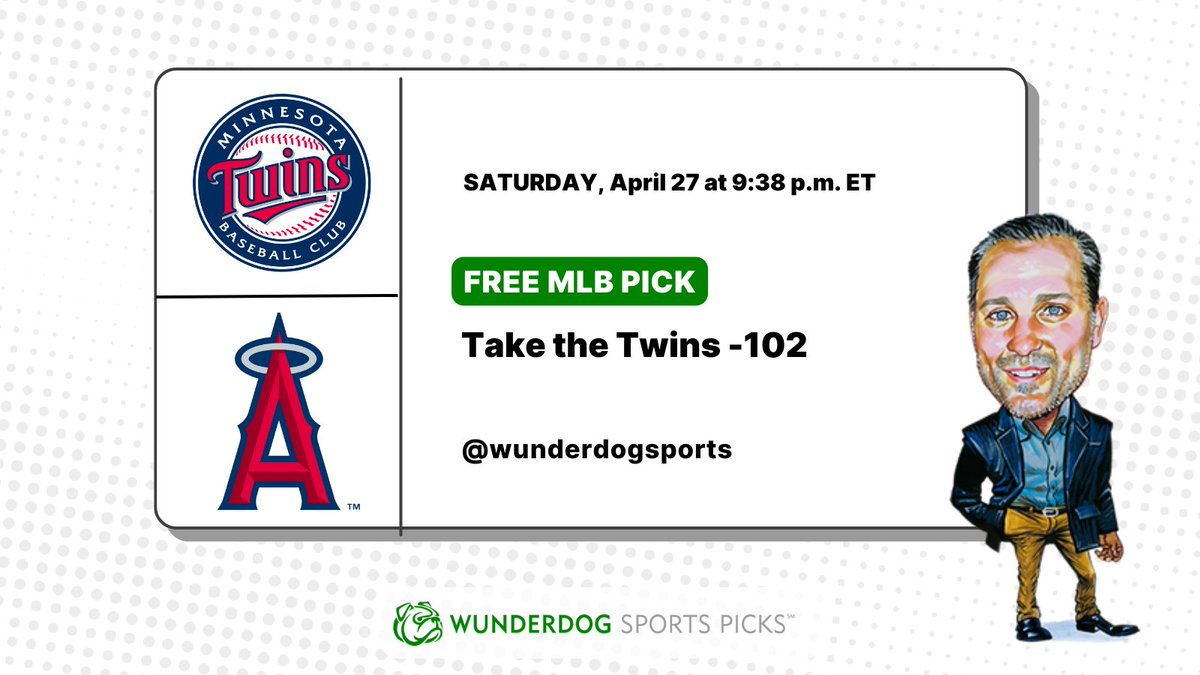 From @WunderdogSports: My win streak here hit double-digits with last weekend's play on the Lakers-Nuggets UNDER (10-0 run), & I'm now 44-25 (64%) with my VSIN #FreePicks for +18 units. Going #MLB today. Take the #MNTwins on the ML. Get more winners at bit.ly/3wROkFT