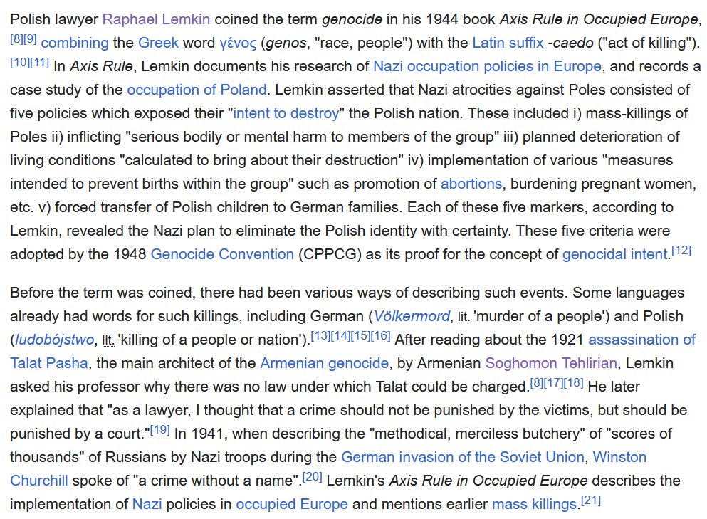 Whether you call it barbarity, volkermord, or 'the Massacre of the Innocents,' people have long since *known* that such behavior was possible, and objectionable. People have also made excuses for why they did it.