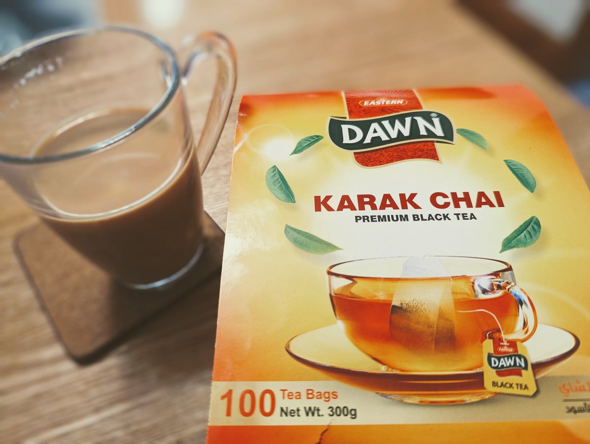 A new addition to my tea cupboard. (Pretentious wanker) A lovely tipple- considering it is bags. For nerds - Dawn is a subsidiary of the Vital group. The leaves are picked in Kenya & then blended in Haroonabad, Pakistan. Only seen them in Asian supermarkets. Well worth a look.