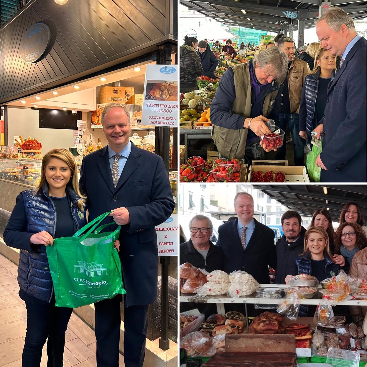 📍Firenze, Mercato Sant’Ambrogio. Con il candidato sindaco del #Centrodestra #EikeSmith, abbiamo ascoltato le istanze dei commercianti . Il progetto di #FirenzeMagnifica parte anche dalla valorizzazione di questo simbolo di tradizione ed eccellenza. Forza @eikesindaco !!