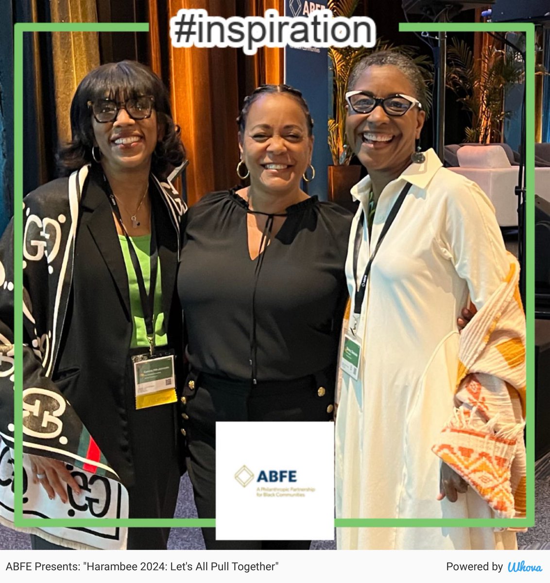 Inspiration Everywhere! #ABFE #harambee2024 #abfe via Whova event app whova.com/whova-event-ap… ⁦@SBatten⁩ ⁦@ABFE⁩ #BennySamuels