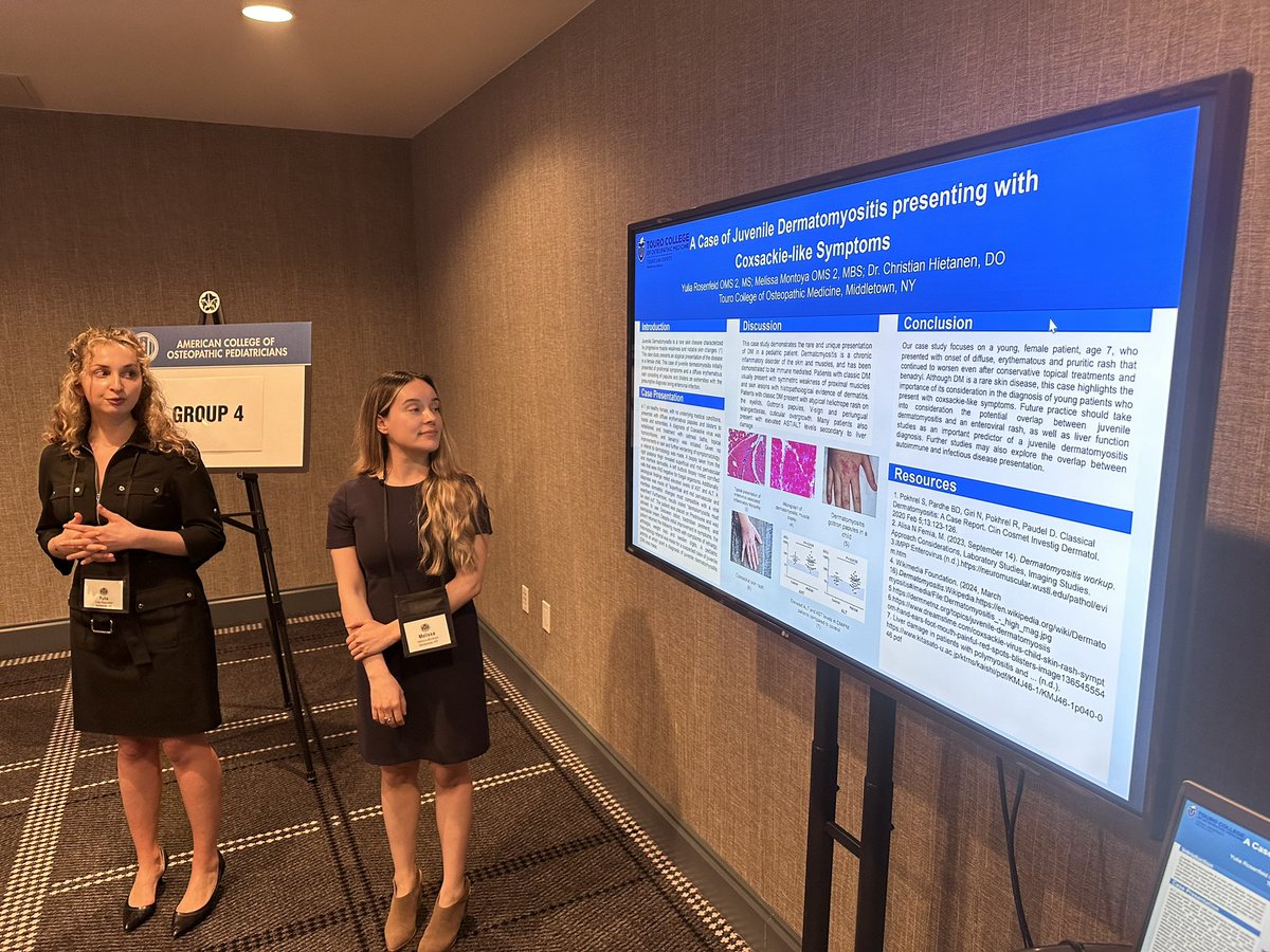 Hey @DrHietanen , great poster presentation by your medical students at ACOP this year!