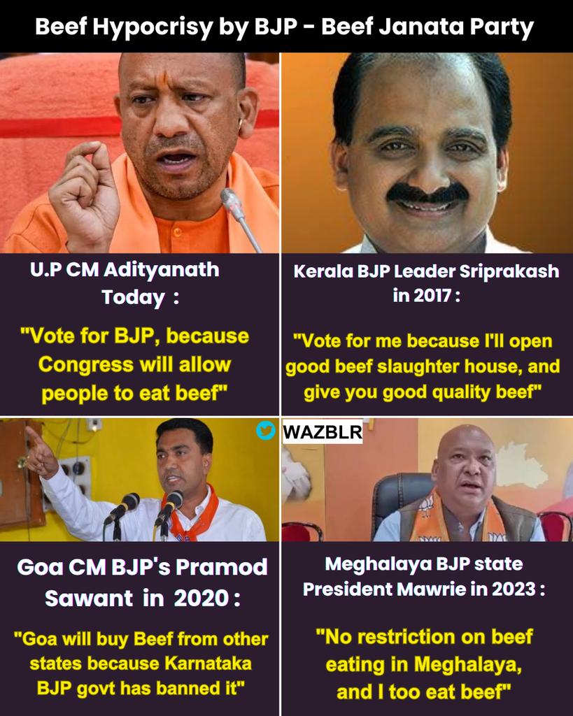 BJP is truly Beef Janata Party! This is why :
