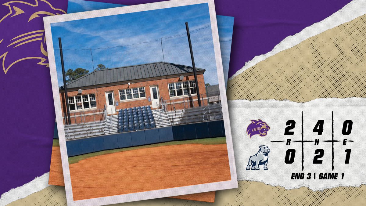 END 3rd: @Catamounts 2, Bulldogs 0

Savannah Baldwin's team-high 10th double nets WCU our second run of the afternoon as we head to the fourth with a two-run advantage.

#CatamountCountry | #WheeAreOne | #Team19