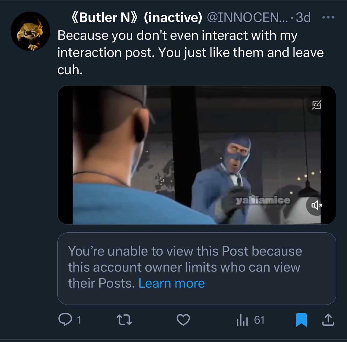 no longer active (@noritheboss) / Posts / X