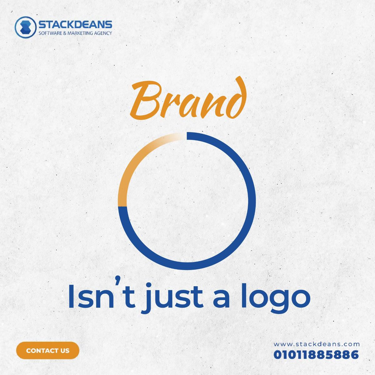 🔵The brand isn’t just a logo;
It’s the whole experience and the sum of every touchpoint your customer has with the provided product or service. 🔗
So it’s important that you provide a unique and consistent experience with full brand identity. 👌 
 Contact us now 📥