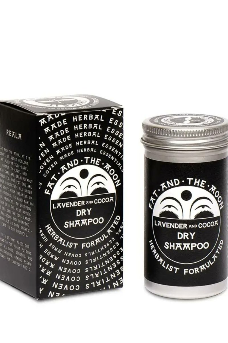 In a pinch and need to freshen up greasy hair? Try out the Fat and The Moon Dry Shampoo. Infused with Lavender and Cocoa, you'll be looking and smelling so great. shopqueenofhearts.com/collections/so…