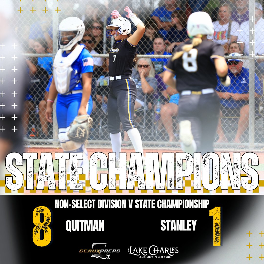 CHAMPIONSHIP NO. 1 FOR THE WOLVERINES! Quitman takes down Stanley, 8-1, in the Non-Select Division V state title game to claim the school's first-ever state title in school history.