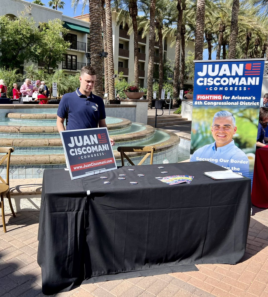 #TeamCiscomani was excited to be a part of the 2024 @AZGOP State Convention! Thank you to everyone who stopped by our table — we are ready to win BIG in 2024 and defend #AZ06 🇺🇸