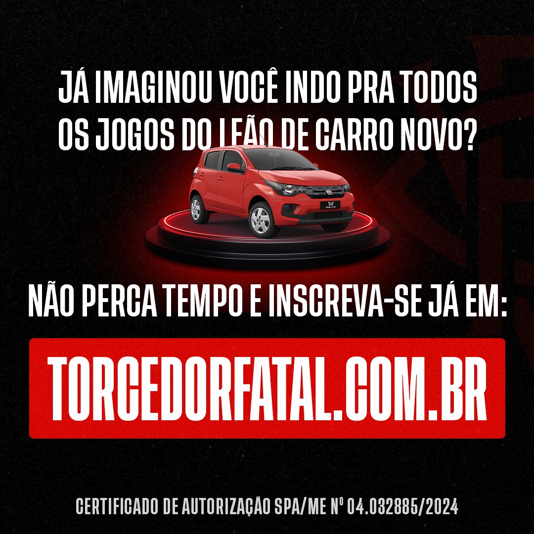 A @FatalModel vai dar um carro zero km e você vai ficar de fora? Não perca tempo e inscreva-se já em Torcedorfatal.com.br. Você só precisa publicar QUALQUER foto que apareça o logo da Fatal Model e o escudo do Vitória em sua rede social com a #TorcedorFatal. Sim, pode ser