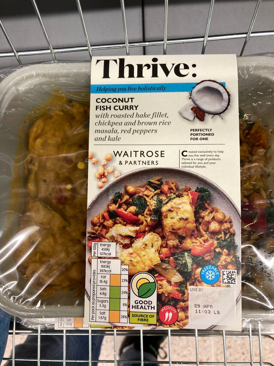 This has chicken fat in it - don’t buy if you’re a non-meat-eating pescatarian (like us) - we don’t usually eat ready-made meals but fancied something easy tonight - had to take it straight back after reading smallprint on the rear