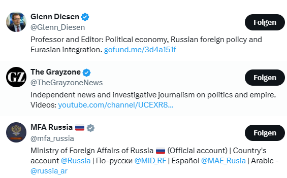 DietmarPichler1's tweet photo. And then there's Prof. Glenn Diesen and Grayzone News... I wonder, which professor could possibly be wiser, and which media outlet could be more reliable? https://t.co/5rXq1bLnha