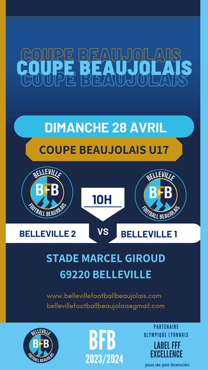 BELLEVILLE FOOTBALL BEAUJOLAIS tweet media