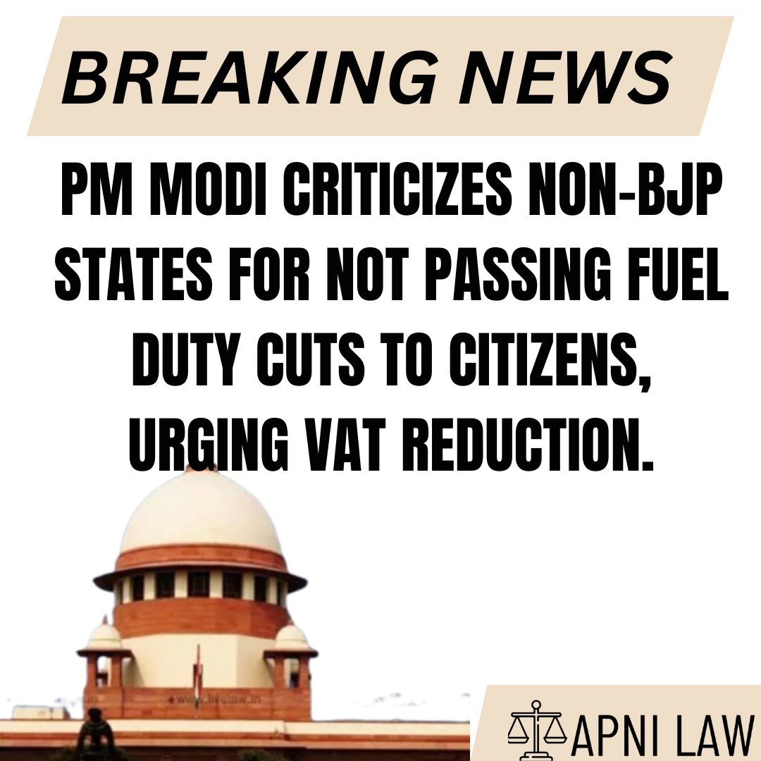 PM Modi criticizes non-BJP states for not passing fuel duty cuts to citizens, urging VAT reduction. #PMModi #FuelPrice #VAT