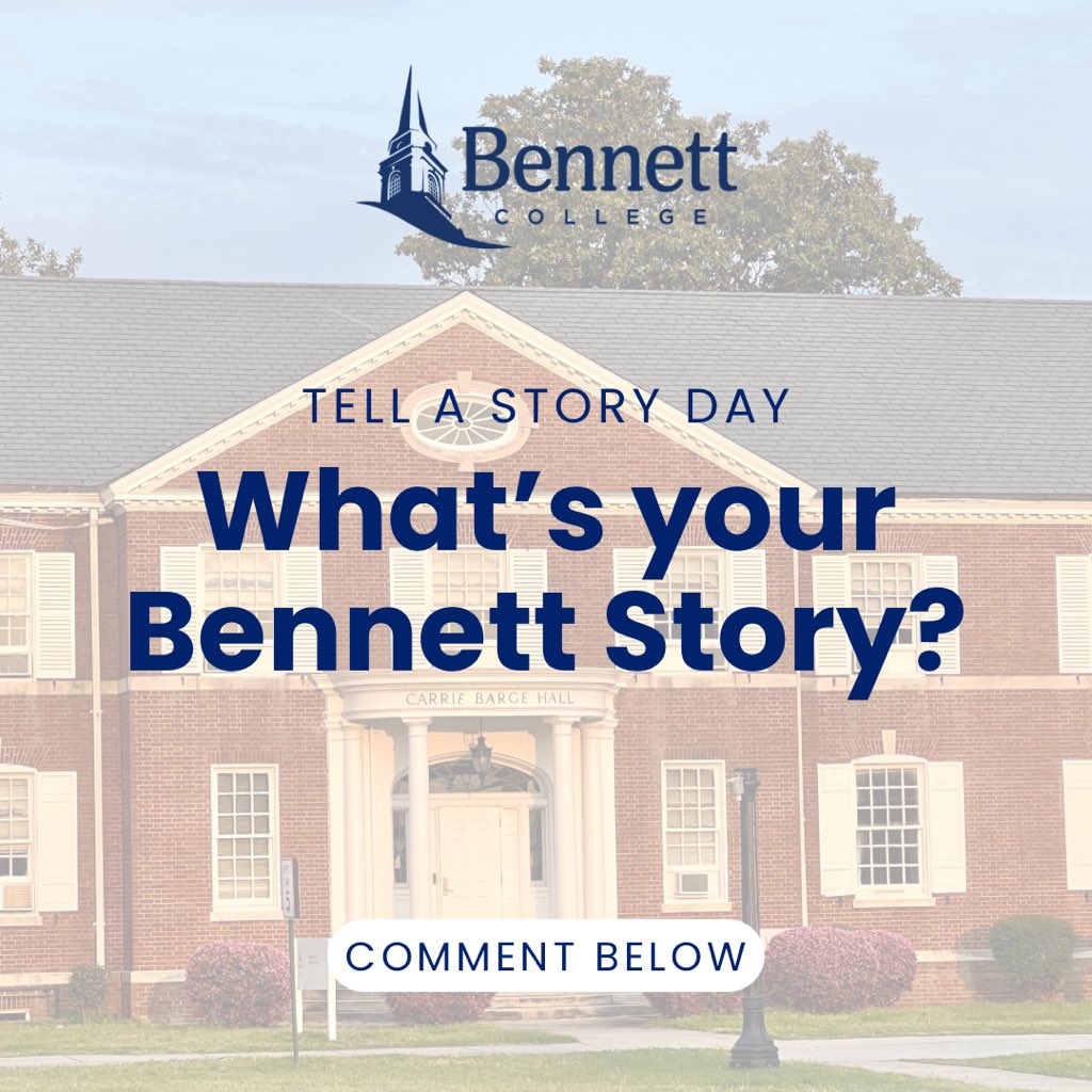 This Tell a Story Day, we want to hear your Bennett story! 🔔 What’s your favorite college memory? How did you learn about Bennett? Let us know in the comments below 💙

#BennettCollege #BennettBelles #TellAStoryDay