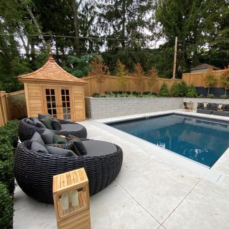 N_L_Group's tweet photo. Throwback to this awesome backyard project in Toronto. We had a challenging grade to deal with and the site also had some beautiful old oak trees that needed protection. The client was really happy with the final result...⚒️🏊

#swimmingpool https://t.co/WVCOkg3AHR