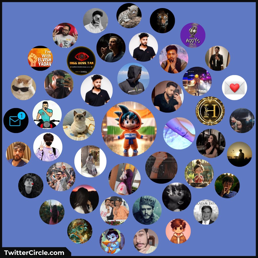 ..... (@wadapavog) on Twitter photo Circle 1
1. @pragya0209
2. <a href="/025Anamika/">Anamika</a>
3. <a href="/BhavyaKakk2423/">Bhavya Kakkar</a>
4. <a href="/Daku_Billi/">hi</a>
5. <a href="/ElvishYadav/">Elvish Yadav</a>
6. @soumyatweets__
7. <a href="/ElvishArmy11/">Elvish Army</a>
8. <a href="/aery_isha/">Isha Aery</a>
Circle 2
9. @Ankush676621
10. <a href="/ProudIndian2222/">.</a>
11. <a href="/AnkitYadav289/">𝙍𝘼𝙊 𝘼𝙉𝙆𝙄𝙏</a>
12. <a href="/Kashyap_Girl_/">Peaceful Truths✨</a>
13. <a href="/IamRoyalPandit/">𝗣𝗮𝗻𝗱𝗶𝘁 - 𝗘𝗹𝘃𝗶𝘀𝗵™</a>
14. <a href="/abhiChoudhary76/">Abhi Choudhary</a> Circle 1
1. @pragya0209
2. <a href="/025Anamika/">Anamika</a>
3. <a href="/BhavyaKakk2423/">Bhavya Kakkar</a>
4. <a href="/Daku_Billi/">hi</a>
5. <a href="/ElvishYadav/">Elvish Yadav</a>
6. @soumyatweets__
7. <a href="/ElvishArmy11/">Elvish Army</a>
8. <a href="/aery_isha/">Isha Aery</a>
Circle 2
9. @Ankush676621
10. <a href="/ProudIndian2222/">.</a>
11. <a href="/AnkitYadav289/">𝙍𝘼𝙊 𝘼𝙉𝙆𝙄𝙏</a>
12. <a href="/Kashyap_Girl_/">Peaceful Truths✨</a>
13. <a href="/IamRoyalPandit/">𝗣𝗮𝗻𝗱𝗶𝘁 - 𝗘𝗹𝘃𝗶𝘀𝗵™</a>
14. <a href="/abhiChoudhary76/">Abhi Choudhary</a>