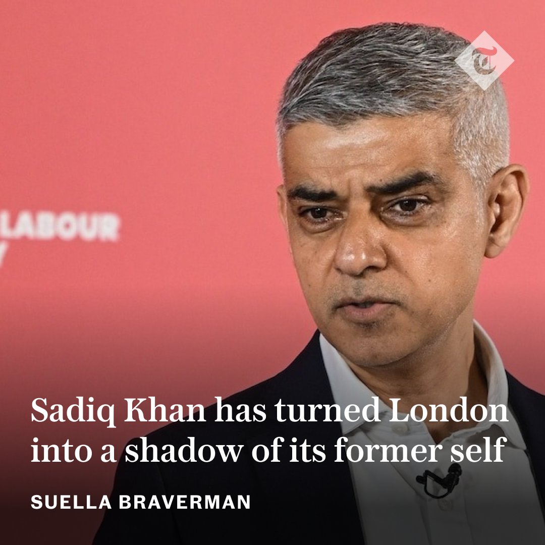 ✍️'Eight years of Sadiq Khan’s London and what do we have to show for it? Tragically, not much,' writes @SuellaBraverman telegraph.co.uk/news/2024/04/2…