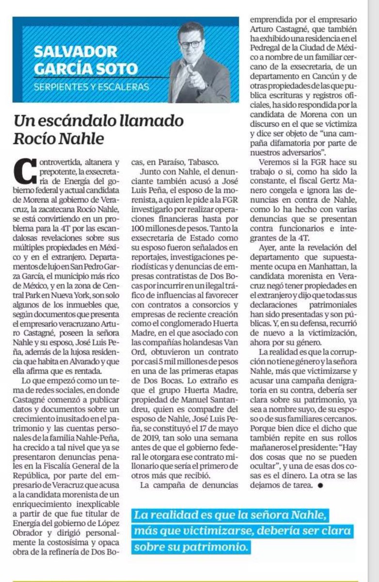 Su riqueza desproporcionada creció a la par de ser integrante de la poderosa Comisión de Energía de la @Mx_Diputados, y titular de @SENER_mx donde ejerció 12 mil millones de dólares en la mayor opacidad, de la aún pendiente Refinería de Dos Bocas. Forma parte del…