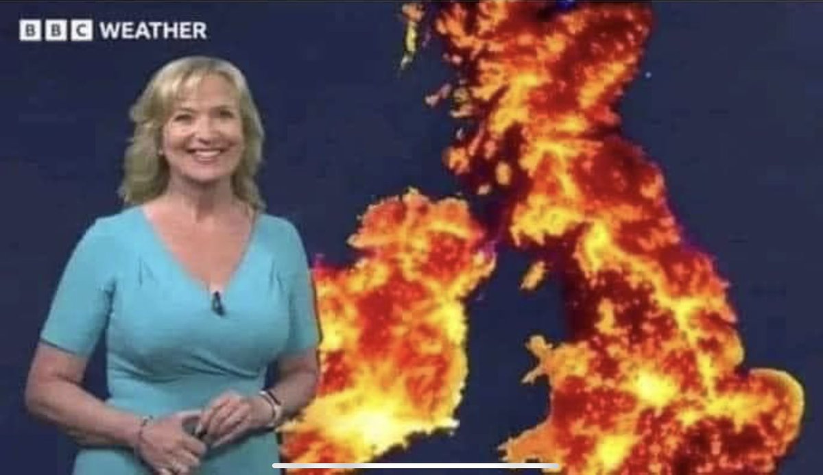 Breaking News: The BBC have unveiled their new weather map in readiness of temperatures of 15 degrees Centigrade towards the end of next week. With lashings of ‘Global warming.’