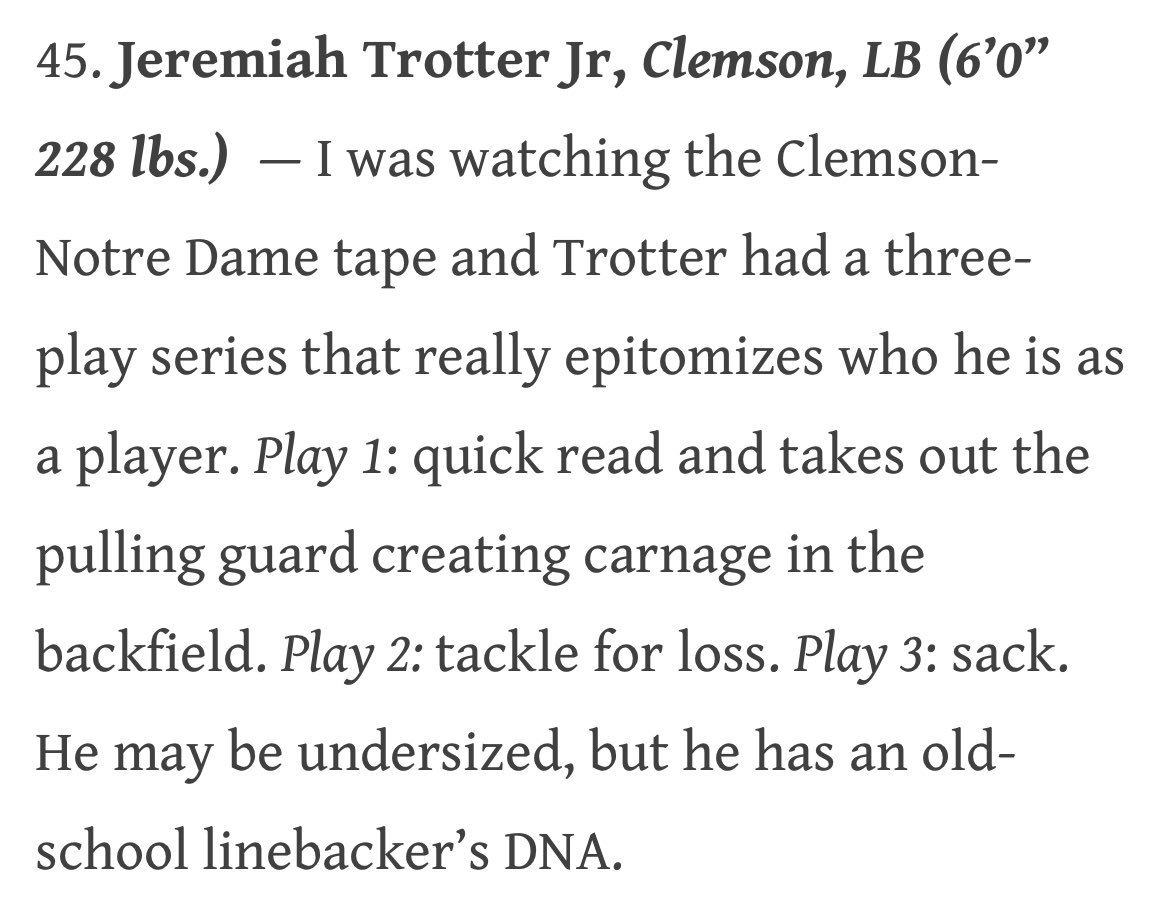 Stop if this sounds familiar - Eagles Linebacker, Jeremiah Trotter. #Eagles #NFLDraft