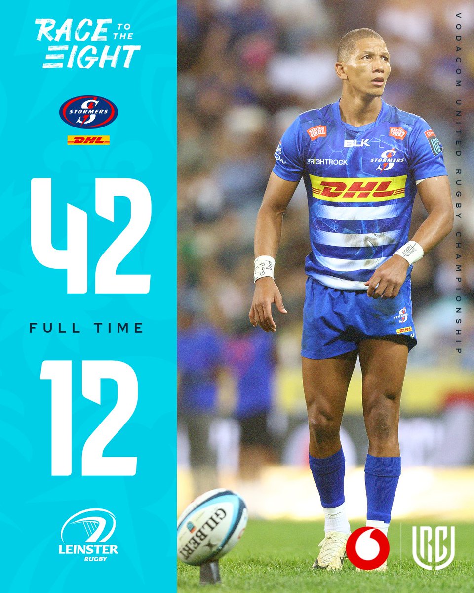 ⚡️ @THESTORMERS storm to a thumping victory over Leinster. @vodacom #URC | #RaceToTheEight | #STOvLEI
