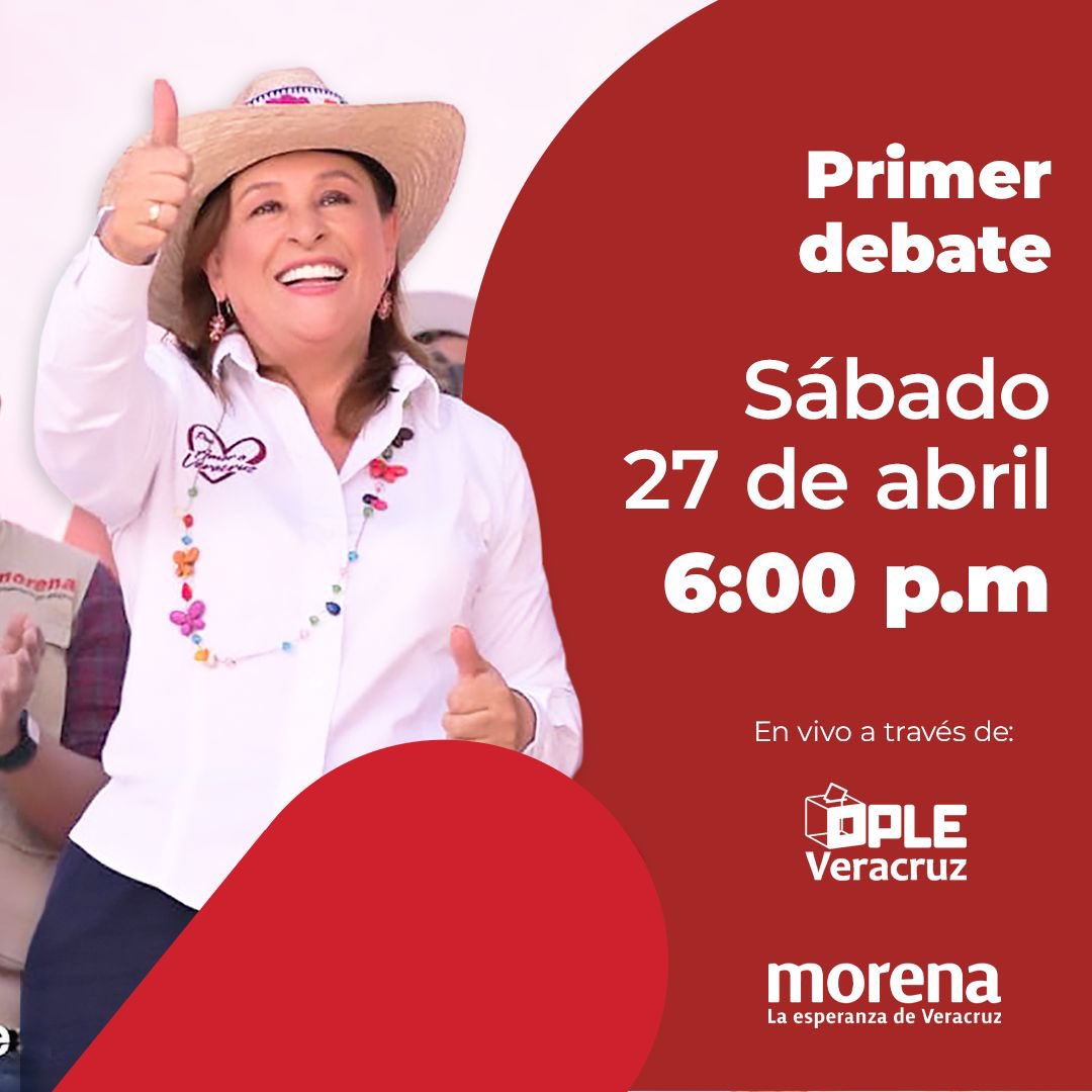 El mayor de los éxitos ING. @rocionahle en el primer debate desde Xalapa! #NahleGobernadora #YoVotoRocío #DebateVeracruz