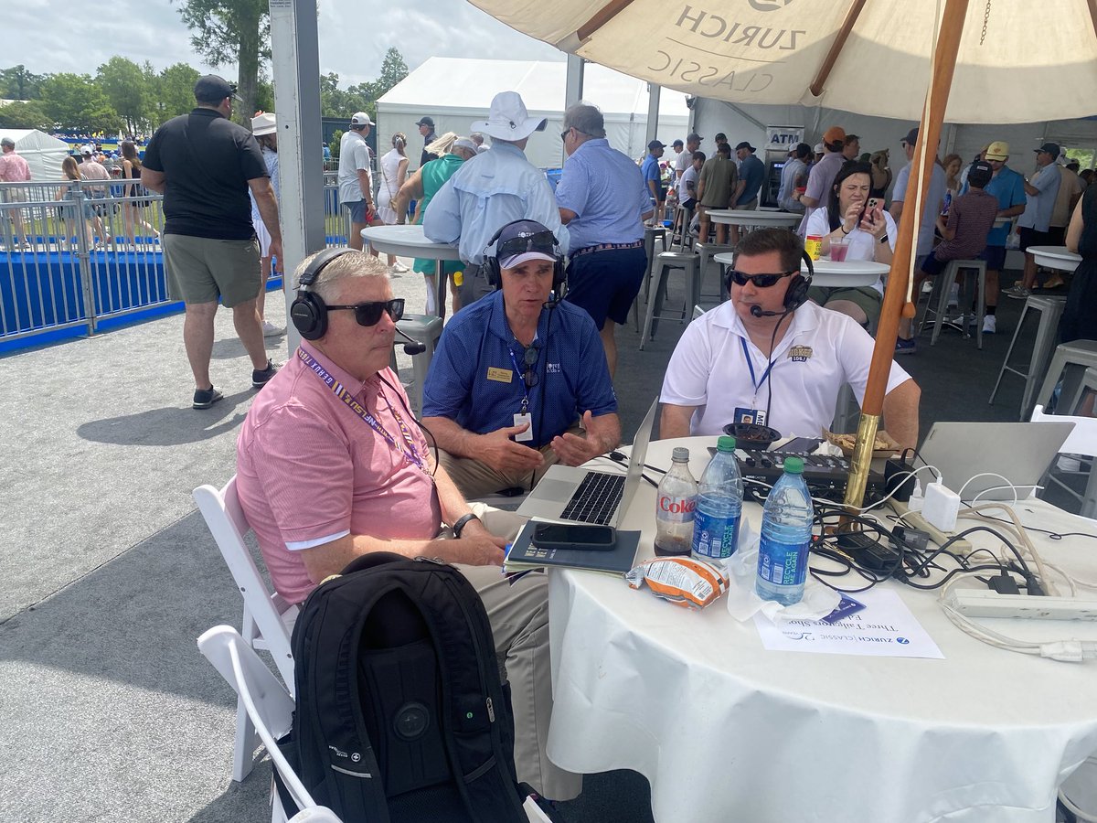 Enjoyed radio show ⁦⁦@Zurich_Classic⁩ ⁦@1061_TheTicket⁩ with ⁦@WGNOsports⁩ and event chairman Tommy Cvitanovich. ⁦@CCSdaily⁩