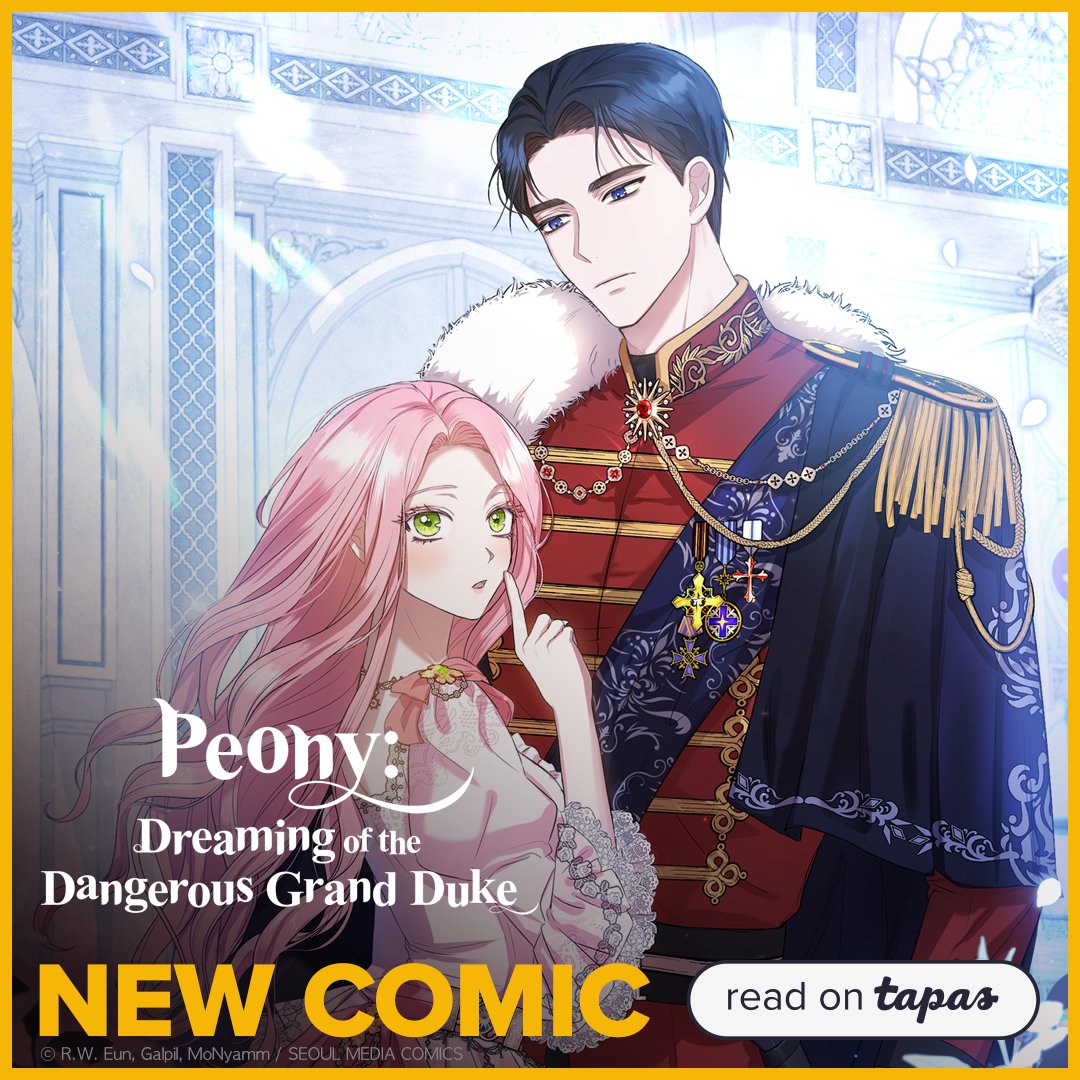 #PeonyDreamingOfTheDangerousGrandDuke
Gabriella's going to marry to her husband again... this time as his sworn enemy!
▶️ bit.ly/3WdKPHm

#Tapas #Manhwa #ManhwaRecommendation #RomanceFantasy