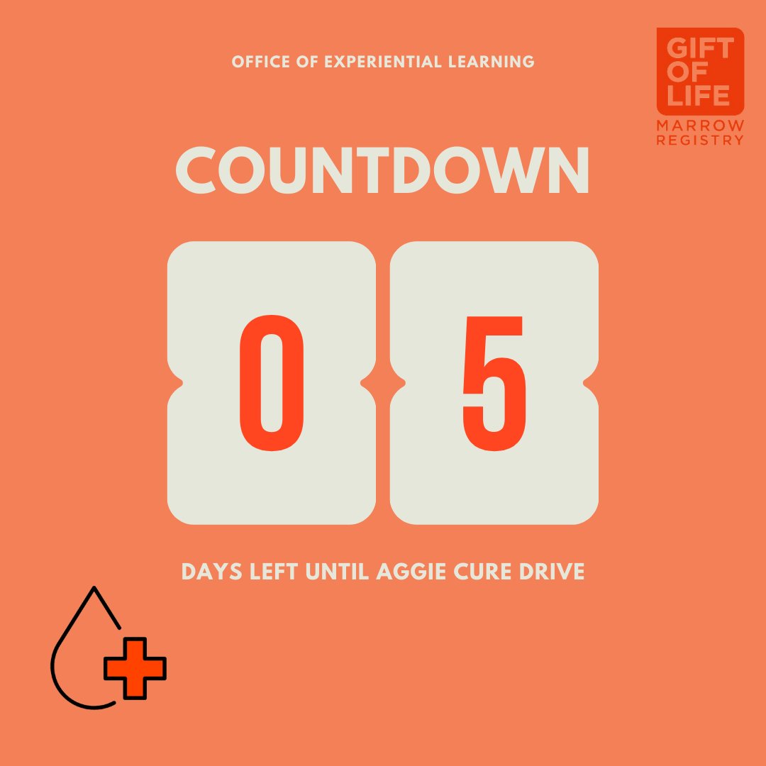 5 days until we unite to drive change! Join the countdown to the Aggie Cure Drive and let's make a difference together!

 #AggieCureDrive #CountdownBegins #AggiesGiveBack #FightAgainstCancer #NMSU #NMSUCommunityEngagement