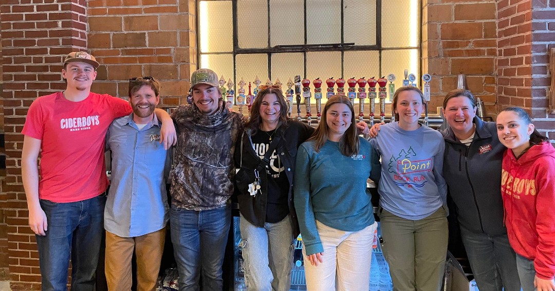 pointbrewery's tweet photo. The Tap Room opening week, stay tuned for official dates and times!
Day 4 sneak peek: who you will see behind the bar! βΊοΈ #pointbrewery #pointbeer #pointsoda #ciderboys #wholehog #taproom https://t.co/RIjFFqqfPa